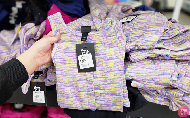 Womens Purple Printed Dress