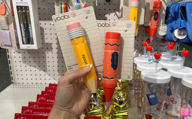 Yoobi Squishy Red Crayon Ballpoint Pen