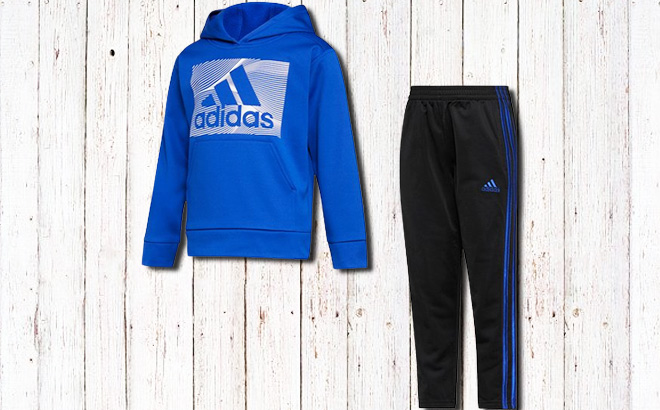 adidas Brite Blue Hoodie and Joggers