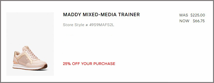 Michael Kors Maddy Mixed-Media Trainer