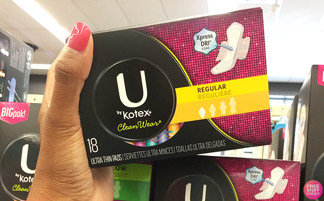 U by Kotex Balance Ultra Thin Pads with Wings 18-Count