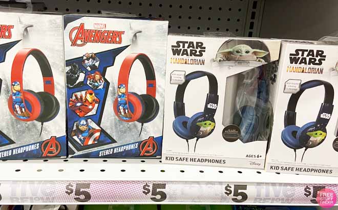 Avengers and Starwars Kids Safe Headphones