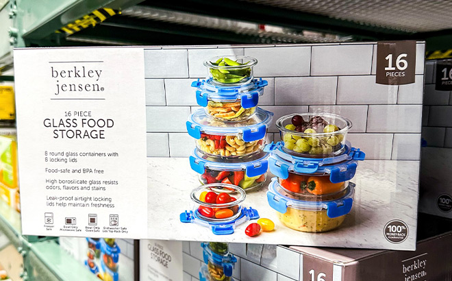 Berkley Jensen Glass Food Storage in a Store Shelf