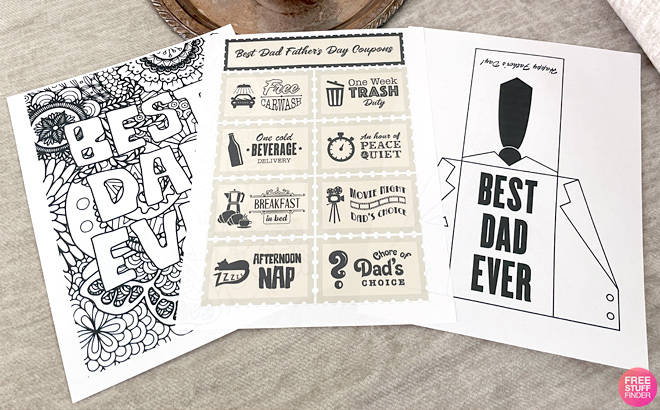 Best Dad Fathers Day Coupons Printables