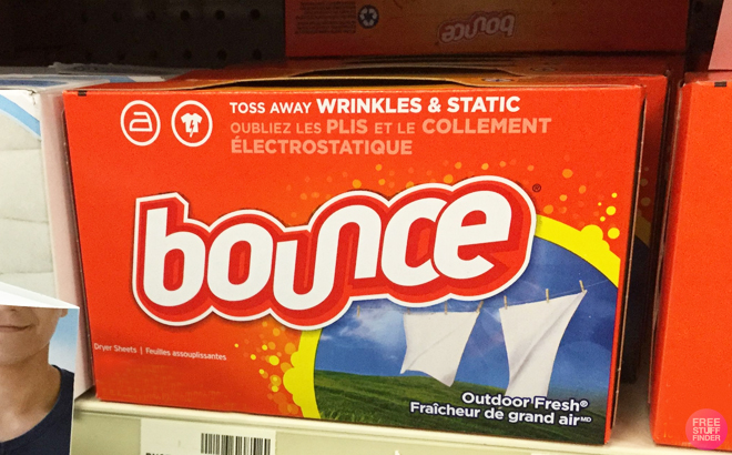 Bounce Fabric Softener Dryer Sheets in Outdoor Fresh Scent at Amazon