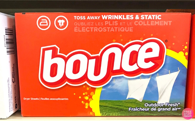 Bounce Fabric Softener Dryer Sheets in Outdoor Fresh Scent