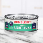 Bumble Bee Chunk Light Tuna In Water on Kitchen Counter