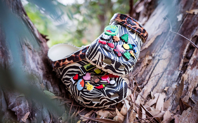 Crocs Classic Animal Remix Bone Clogs