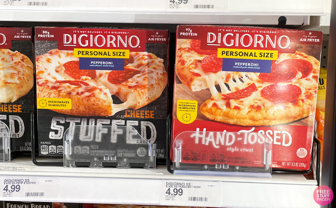 DiGiorno Frozen Pizzas on Target Shelf