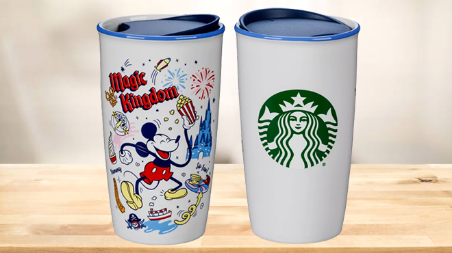 Disney Magic Kingdom Porcelain Starbucks Tumbler