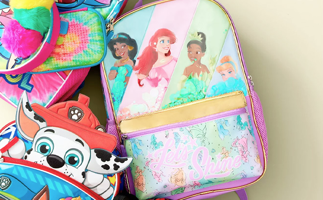 Disney Princess Kids Lets Shine Laptop Backpack