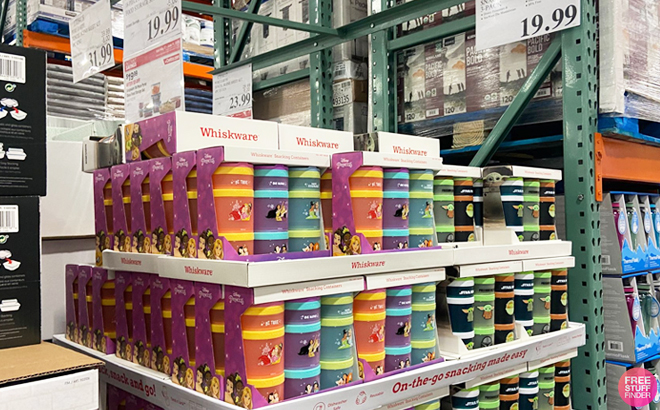 Disney Princess and Star Wars Whiskware 3 Pack Snack Containers Inside Costco Store