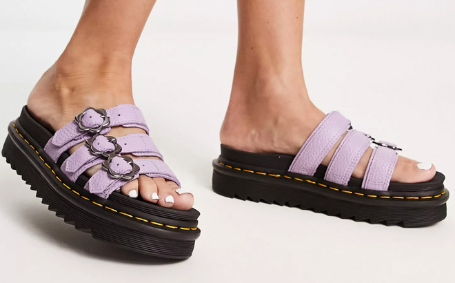 Dr Martens Blaire Slide Sandal in Lilac
