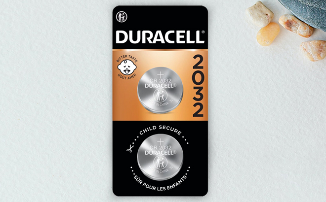 Duracell 2032 Lithium Coin Battery 2 Count