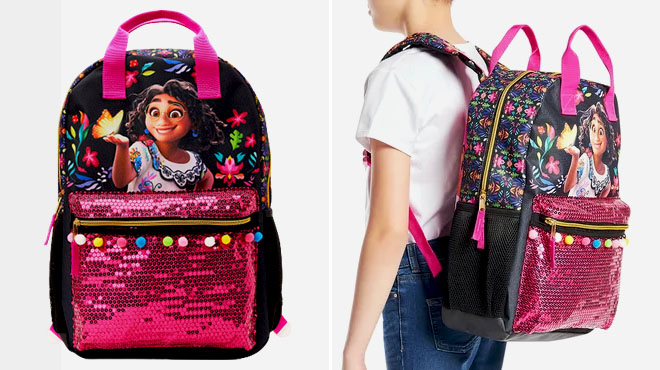 Encanto Kids Mirabel Sequin Laptop Backpack 2