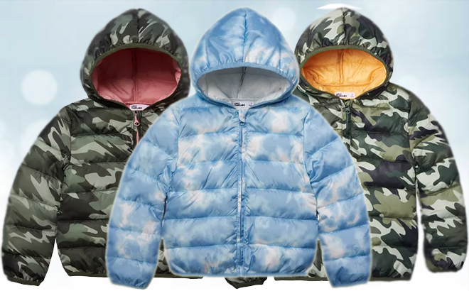 Epic Threads Little Girls Packable Jacket In three Different Colors