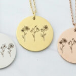 Family Birth Flower Necklaces