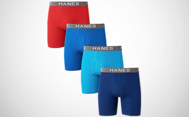 Hanes Men’s Boxer Briefs 4-Pack for $20 | Free Stuff Finder