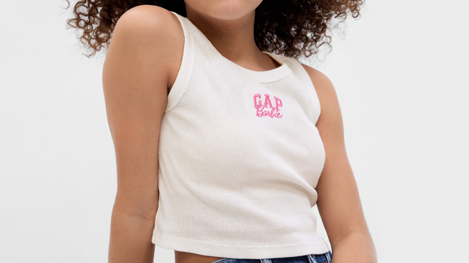 GAP x Barbie Kids Arch Logo Tank Top