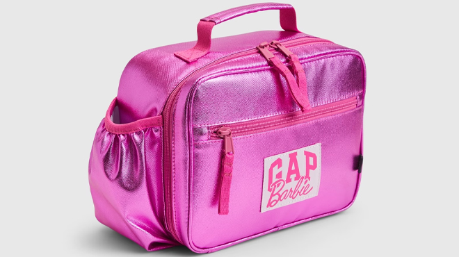 GAP x Barbie Kids Recycled Arch Logo Metallic Lunchbag