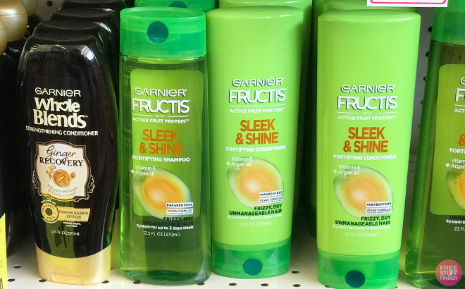 Garnier Fructis Sleek Shine Fortifying Shampoo for Frizzy Hair