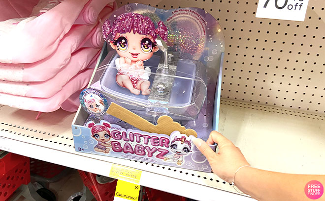 Glitter Babyz Color Change Bubbling Bathtub on a Shelf