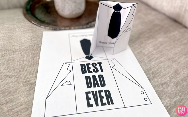 Happy Fathers Day Best Dad Ever 3D Printable