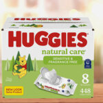 Huggies Natural Care Sensitive Baby Wipes in 448 Counts