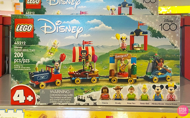 LEGO Disney Celebration Train 200 Piece Set on Store Shelf