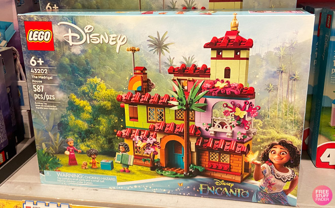 LEGO Disney Encanto The Madrigal House 587 Piece Set on Store Shelf