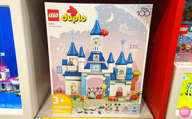 Lego Disney Magical Castle 160 Piece Set on Store Shelf