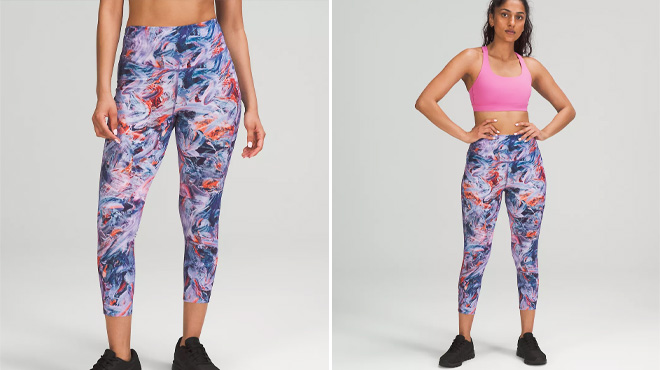 Lululemon Base Pace High Rise Crop Lululemon Base Pace High Rise Crop