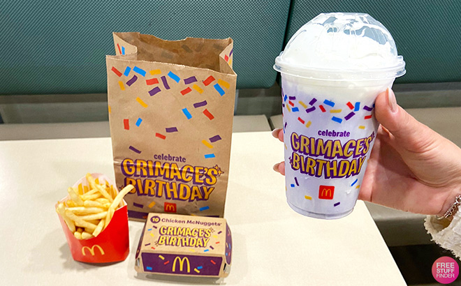 McDonalds Grimaces Birthday Special Meal Shake