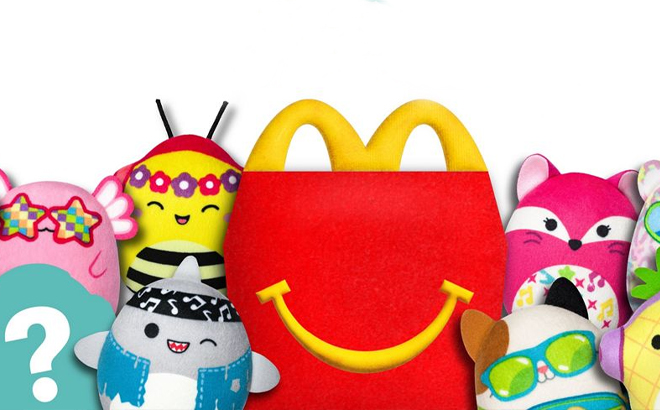 McDonalds Happy Meal with Squishmallows plushies