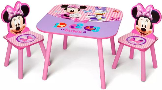 Minnie Mouse Bow Table and Chair Set