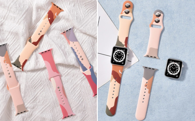 Morandi Contrast Apple Watch Silicone Bands