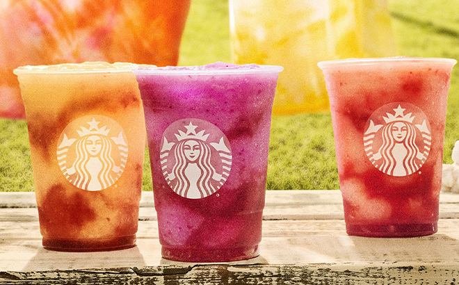 New Starbucks Frozen Lemonade Refreshers Summer Drinks