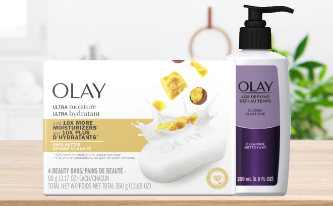Olay Beauty Bar Pack and Olay Age Defying Cleanser