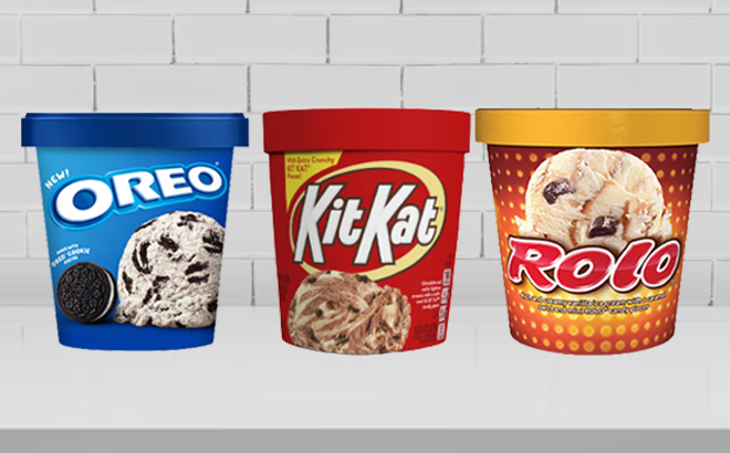 Oreo KitKat ROLO Ice Creams