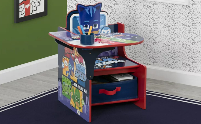 PJ Masks Chair Desk with Storage Bin