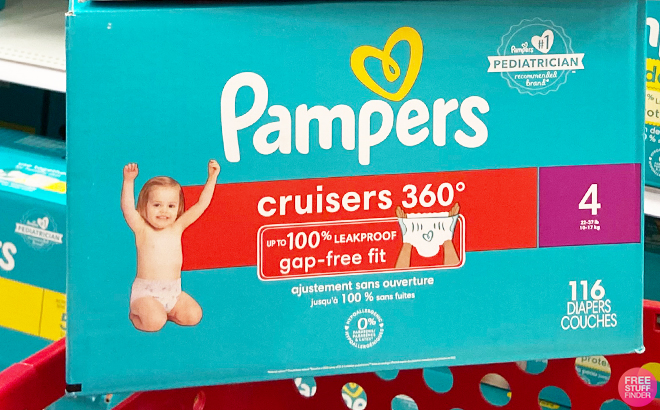 Pampers Cruisers 360 Diapers 116 Count on a Cart