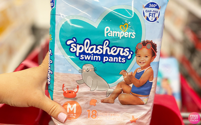 Pampers Splashers Disposable Swim Pants 18 ct medium