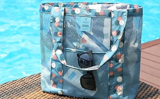 Portable Mesh Beach Bag