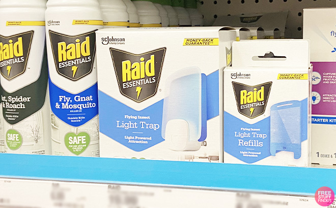 Raid Flying Insect Light Trap on a Shelf at a Store