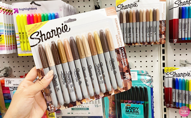Sharpie 12 pack Permanent Markers Fine Tip Portrait Colors at Target