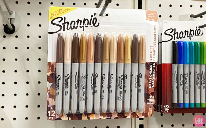 Sharpie 12 pack Permanent Markers Fine Tip Portrait Colors