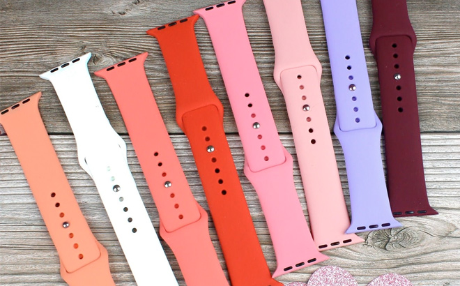 Silicone Apple Watch Bands 5 Pack 1