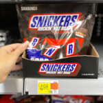 Snickers Chocolate Bars Sharing Size Bag 7 7 oz on a Shelf