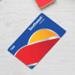 Southwest Airlines Gift Card on the Table