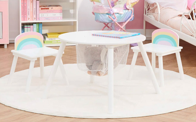 Teamson Kids 3 Piece Table and Chair Set